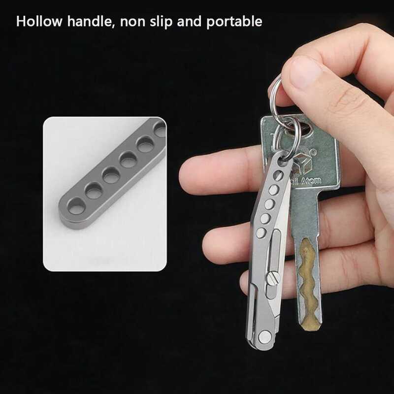 C Titanium Alloy Scalpel EDC Outdoor Folding Knife Unpacking Pocket Knife Outdoor Camping Knife No.
