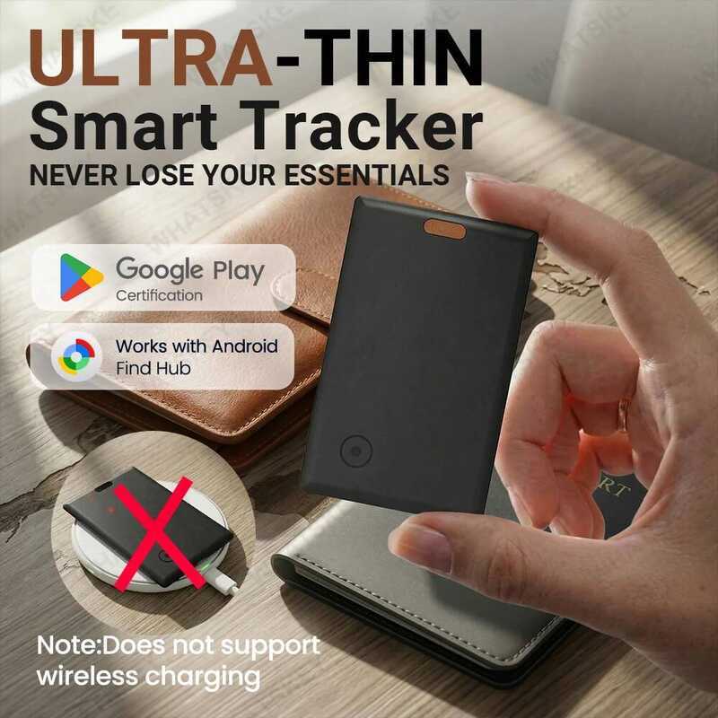 C Wallet Tracker Card Anti-Lost Smart Card Loion Tracking Tag Wor With Google Find Hub App Item Fin