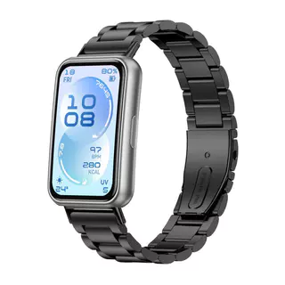 สายรัดสแตนเลสสำหรับสายHuawei Band 11 / 11Pro สามลูกปัดปรับสายรัดเปลี่ยนสำหรับสายHuawei Band 11/11Pro With Free-Tool