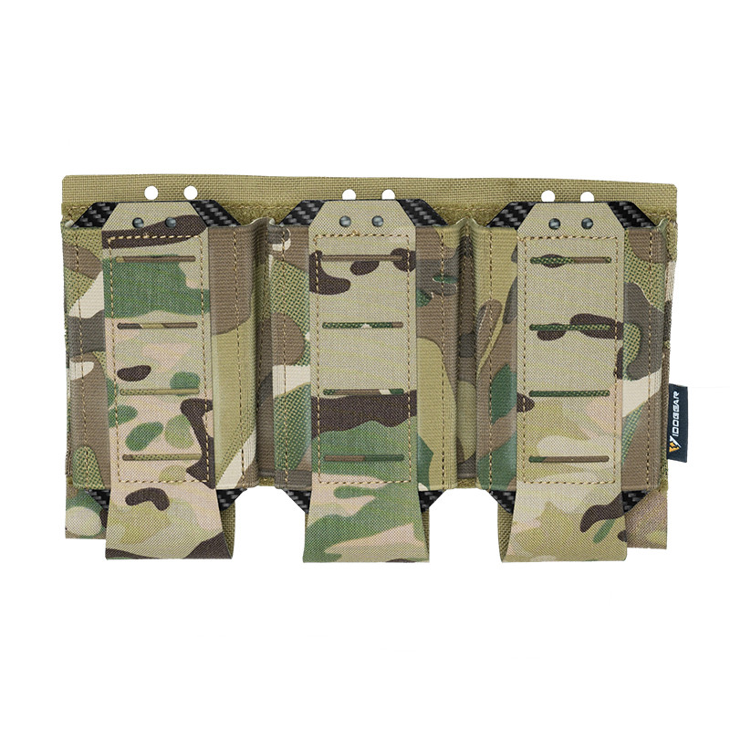 IDOGEAR Tactical Triple 556 Mag Pouch MOLLE System ทนทานมัลติฟังก์ชั่นยุทธวิธี 556 Mag Holder 35136