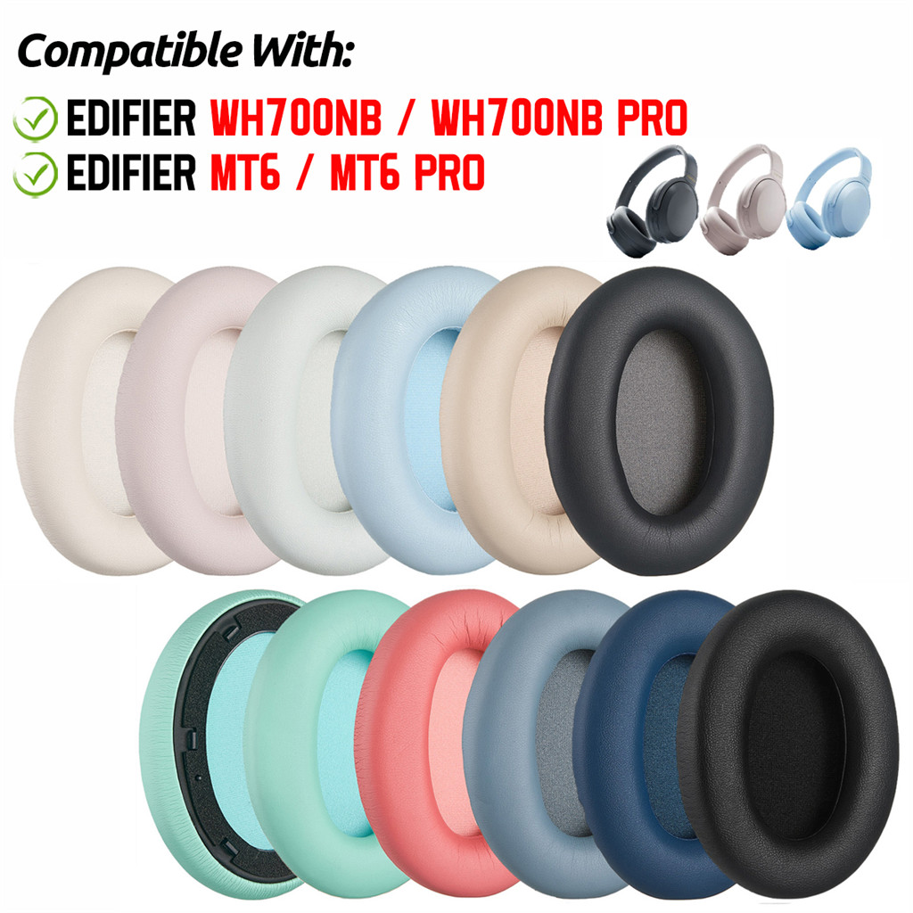 สําหรับ Edifier WH700NB / WH700NB Pro / MT6 / MT6 Pro หูฟังแผ่นรองหูฟังเบาะฟองน้ําชุดหูฟัง Earmuffs 