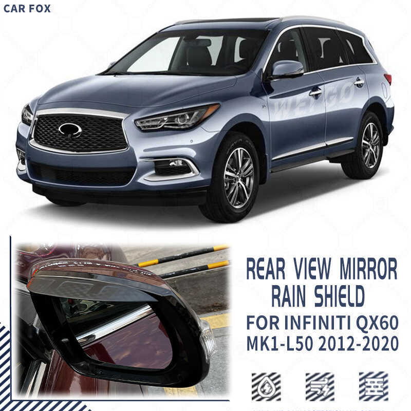 เหมาะสําหรับINFINITI QX60 后视镜 眉กระจกมองหลัง rain shield