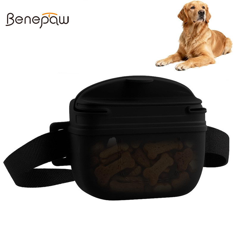 Benepaw กระเป๋ารักษาฝึกสุนัขซีลแม่เหล็ก BPA ฟรีซิลิโคนสายรัดเอวปรับได้สําหรับเสริมบวกทําความสะอาดง่าย