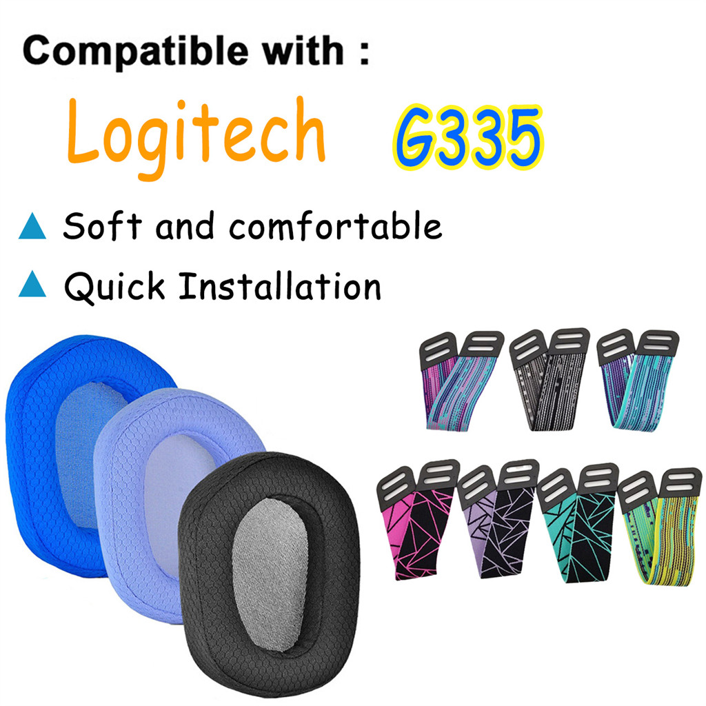สําหรับที่คาดผมแผ่นรองหูฟังทดแทน Logitech G335