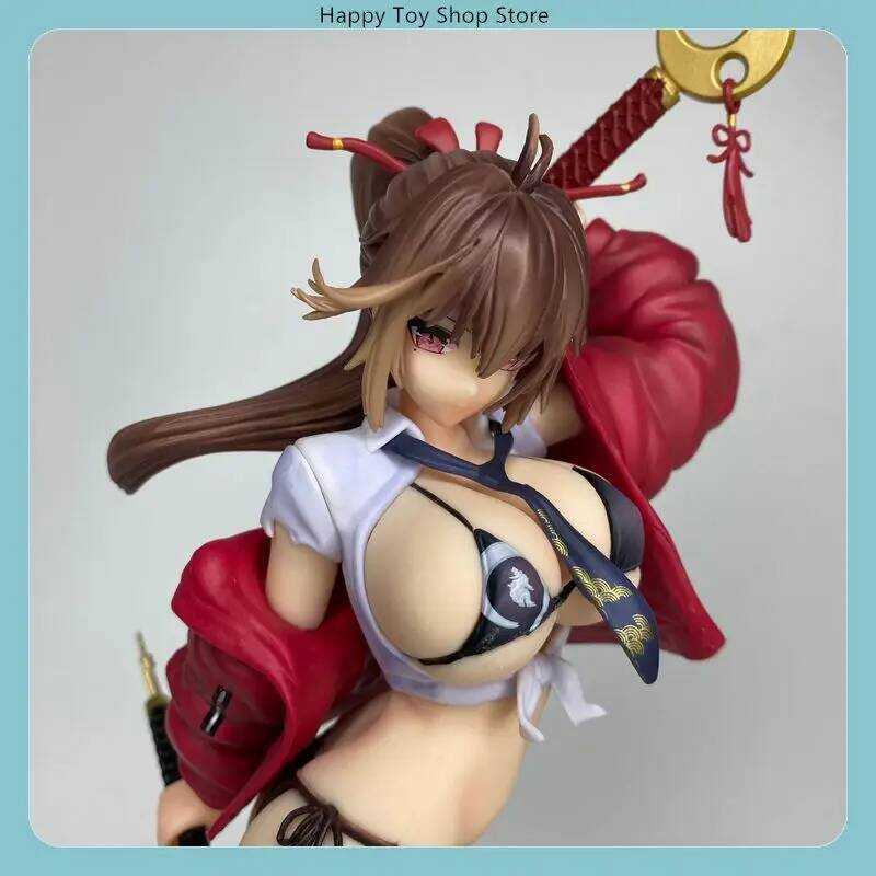 C 28Cm Anime Girl Dual Swords Standing Pose Figure - Model Statue Collection Desop Decoration Ornam