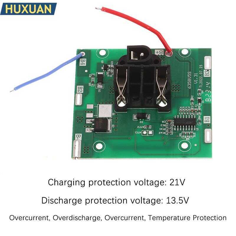 C [Cool] 21V Bms 5S 20A Electric Angle Grinder 3.7V Li Ion Protection Board Drill Accessories