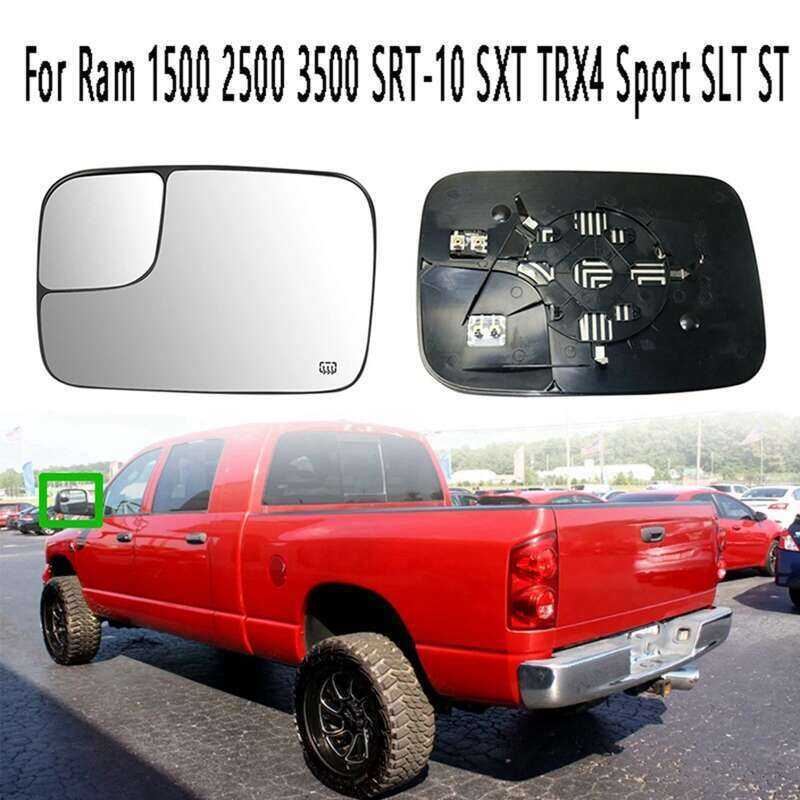 กระจกมองหลัง Tropical Blind Spot Angle Glass เลนส์สําหรับ Ram 1500 2500 3500 2005-2008 5161011อ่า 51