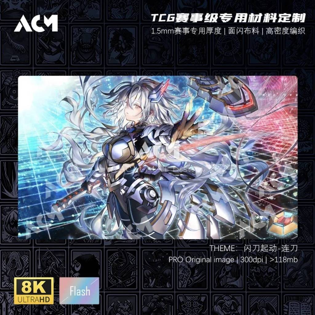 Yu-Gi-Oh! Sky Striker Mobilize-Linkage! 600x350 มม.การ์ดการซื้อขาย Flash Playmat 1.5 มม.NoSeamEdge ยางเดี่ยวเกมกระดานของขวัญ