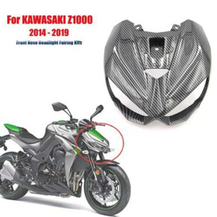 เหมาะสําหรับ KAWASAKI KAWASAKI Z1000 2014-2019 ชุดการปรับเปลี่ยนแฟริ่งไฟหน้าจมูกหน้า
