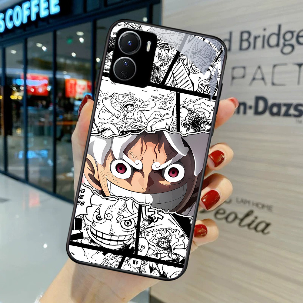 FB-29 One Piece L-Luffy HD Glass Case Casing Kaca สําหรับ VIVO iQOO Y17S Y36 Y16 Y15S Y27S Y15A U5X 