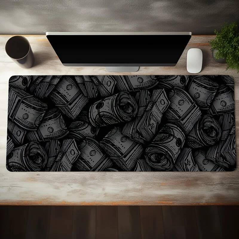 Cool Dollar Mouse Pad คอมพิวเตอร์ขนาดใหญ่สํานักงานเกมตารางเสื่อ XXL 90x40 ซม.ยาง Anti-slip Gaming คี