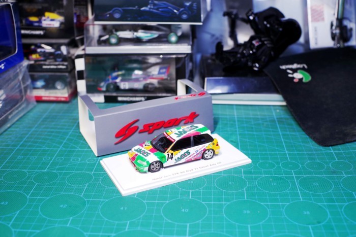 Ready Stock SPARK รุ่น 1/43 1992JTC Honda Civic Honda Civic EF9 14 #