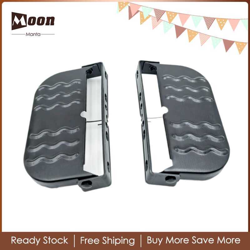 C แผ่นเท้าโลหะกันลื่นที่พักเท้าด้านหน้าจักรนไฟฟ้า Manta Manta 2X ที่วางเท้าที่วางเท้าแบบพับได้สำหรั
