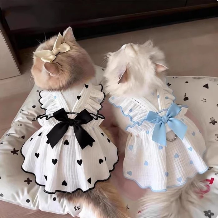 [คลังสินค้าพร้อม] Cat Summer Breathable Anti-Lint Thin Cute Skirt 0.5-6.5kg thumbnail 7