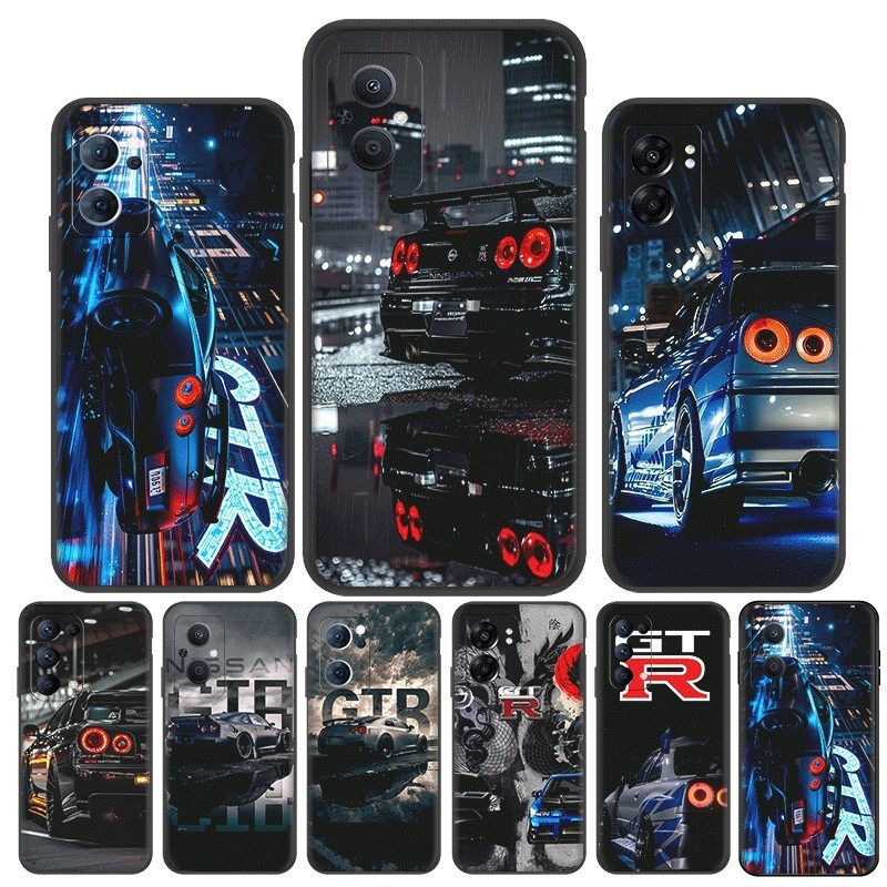 สําหรับ OPPO A5i Pro A5 A5X ความเข้ากันได้เคสโทรศัพท์ TPU ฝาครอบป้องกันแบบนุ่ม UY9 GTR Nissan R35