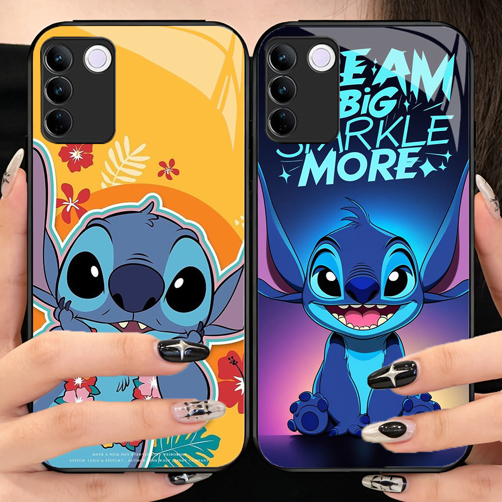 O-48 Stitchกระจกนิรภัยเคสโทรศัพท์VIVO V30 V29 V29E Y100 T3 V23E Y200E Y200 V27 V23 V27E Pro Lite 5G