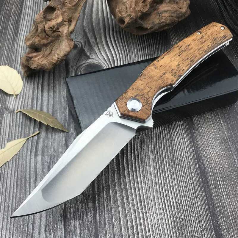 C High Hardness Folding Blade Knife For Hiking, Self Defense, Survival, EDC Pocket Knife D2 Steelsa