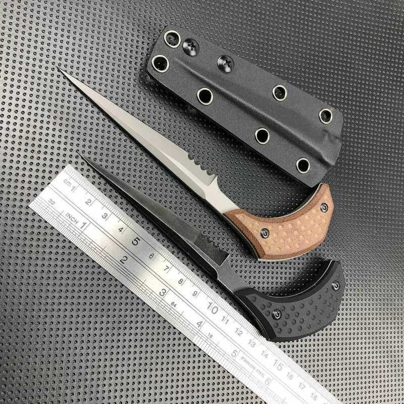 C TRS Neck Tactical Knife ,Italy Pocket Knives,440C Blade G10/Micarta Handle, Cool Camping Knife ,U