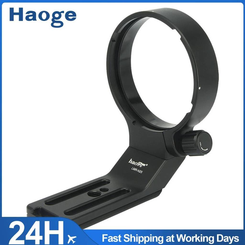 Haoge LMR-N25 เลนส์คอขาตั้งกล้องสําหรับ Nikon AF-S 200-500 มม. f/5.6E ED VR เลนส์ในตัว Arca ฐานขาตั้