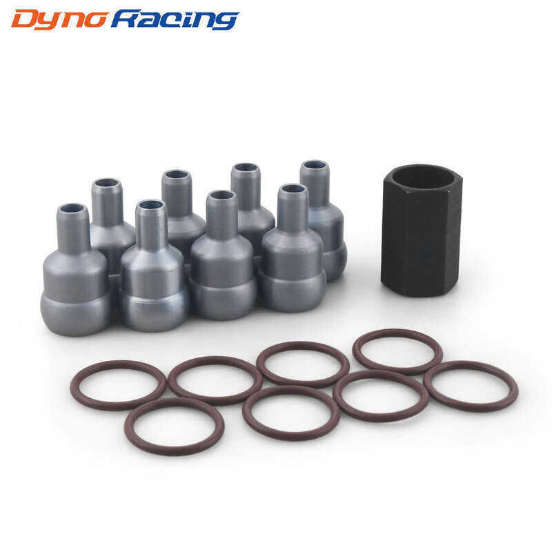 8pcs 6.0L แรงดันสูงรางน้ํามัน Ball Tube ชุดซ่อมเครื่องมือ O-แหวนสําหรับ 2003-2010 Powerสโตรก Turbo ด