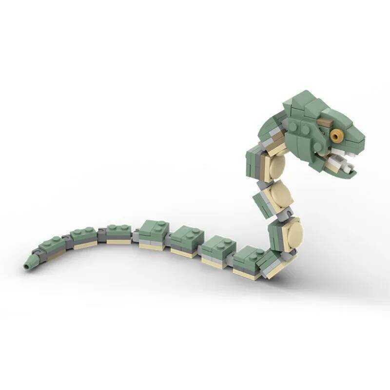 C Movie Series Small Snake Building Bloc Moc-56644 Magic World Mini Scale Basilisk Assembly Model P