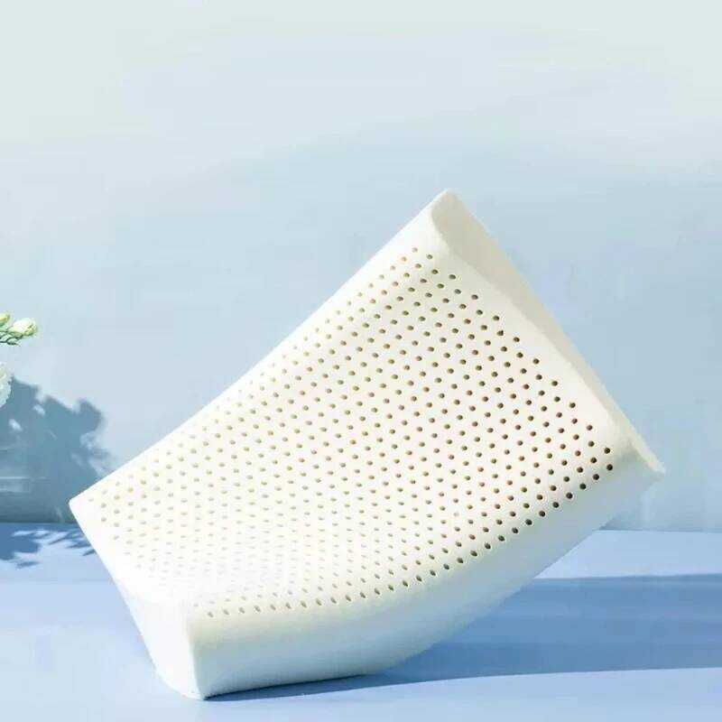 C New Natural Latex Latex Pillow Neck Shoulder Pain Relief White Memory Foam Pillow Sleeping Pillow