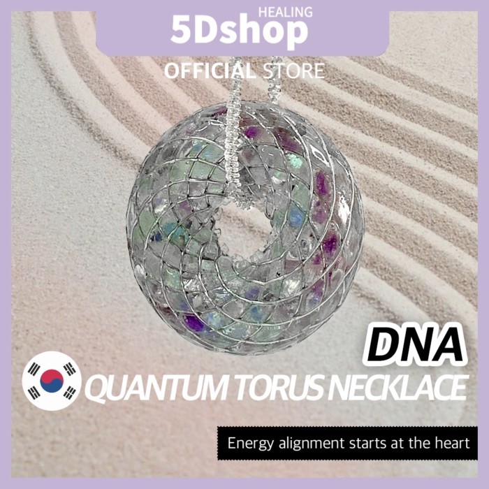 [5Dshop] Orgonite Quantum Torus DNA จี้สร้อยคอแฮนด์เมด