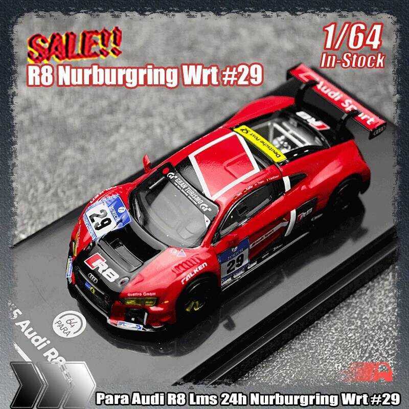 C Para 1:64 Audi R8 Lms 24H Nurburgring Wrt #2 Simulati Alloy Miniature Die-Cast Car Model Boy Toy