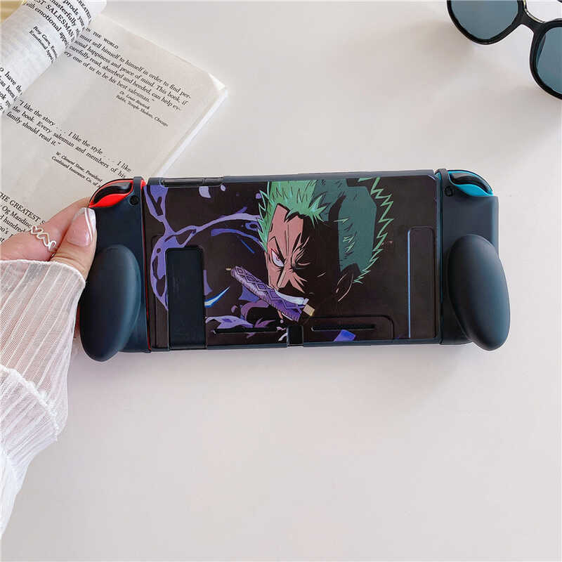 การ์ตูนการ์ตูน One Piece Zoro เหมาะสําหรับ Nintendo Switch Case Split Game Case Soft Protective Case
