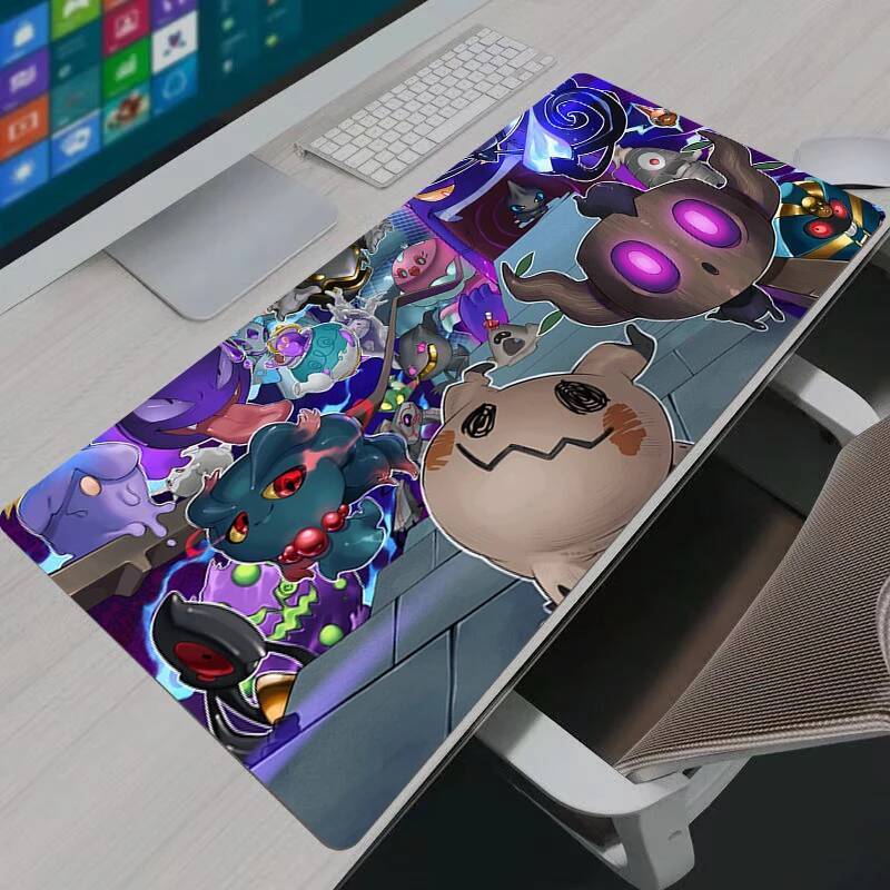 90x40 ซม.Mouse Pad Pokemon Pikachu Gamerคอมพิวเตอร์ขนาดใหญ่โน้ตบุ๊คPC Mousepadพรมเกมทนทานอุปกรณ์เสริ