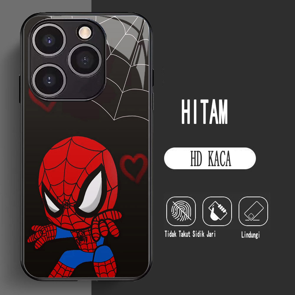 Y-2 Spider-Man HD Glass Casing สําหรับ Infinix Hot Smart 8 HD 7 30i 40i Note 40 Pro Plus Case