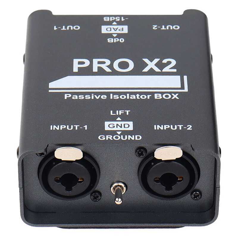 C HAPPY Time-New 2-Way Audio Isolator, Audio Current Eliminator, XLR 6.5, Permalloy Isolator, Mixer