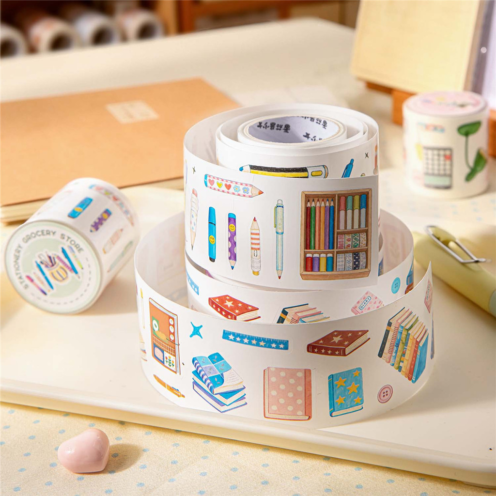 1 ชิ้น/1 ล็อตตกแต่งเทปกาวเครื่องเขียนและสินค้าทั่วไป Store หน้ากากเทป Scrapbooking DIY กระดาษสติกเกอร์ญี่ปุ่น