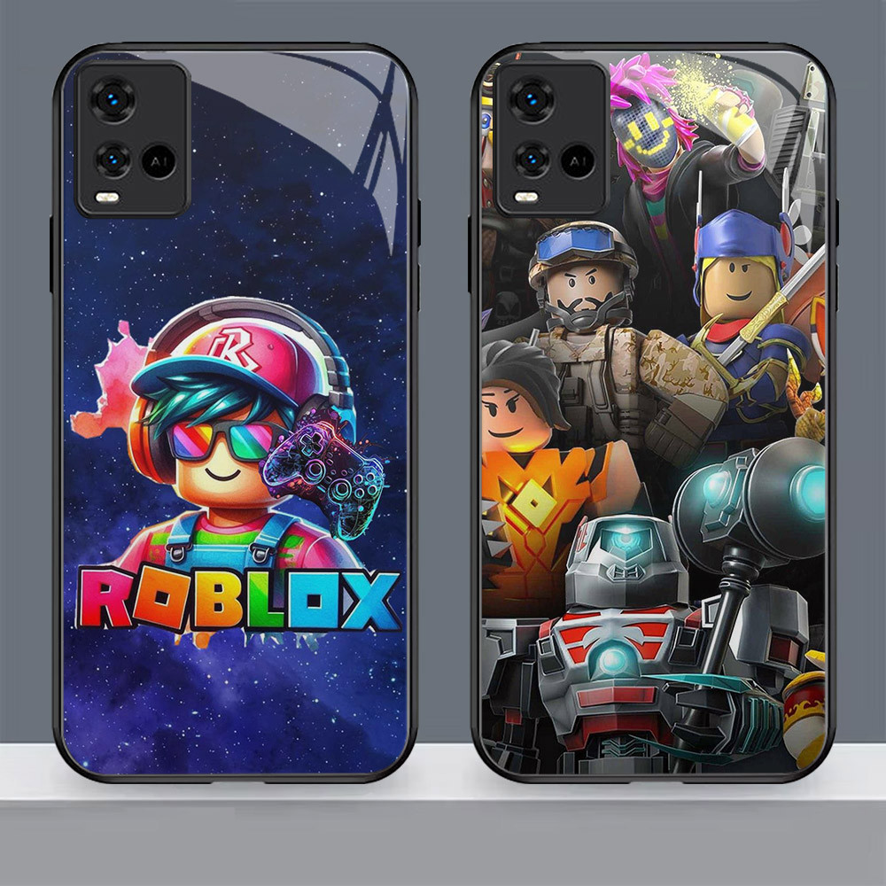 N-41 Roblox HD แก้วสําหรับ VIVO Y21t Y33s Y21 V30 Lite Y21s V19 Y73 Y33t Pro 5G กรณี