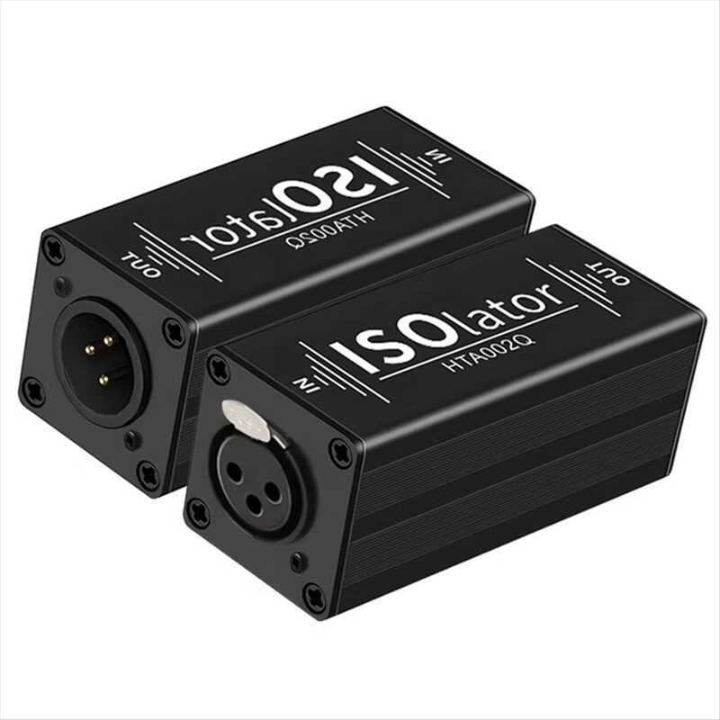 C Audio Isolator XLR Audio Noise Filter Noise Pressor Isolator Audio Signal Isolator For Eliminator