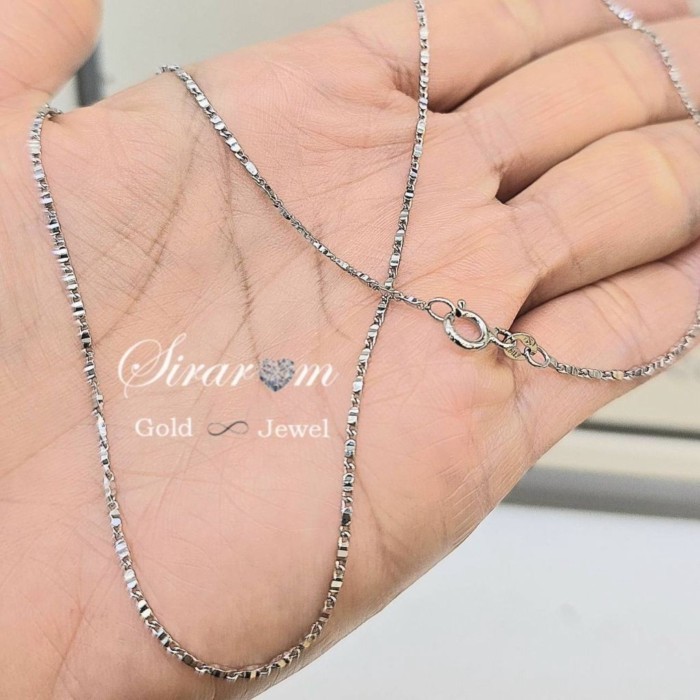 สร้อยคอทอง 18K ลายเหลี่ยม 3.03 กรัม ยาว 40cm ไฟวิ้งมาก งานอิตาลีทองแท้ 18K (750)
ยาว 40 cm / 16 นิ้