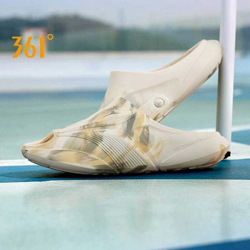 C 361 Degrees Furious Men Slippers Outdoors Breathable Soft Anti-Slip Antiskid Sandal Flexible Dura
