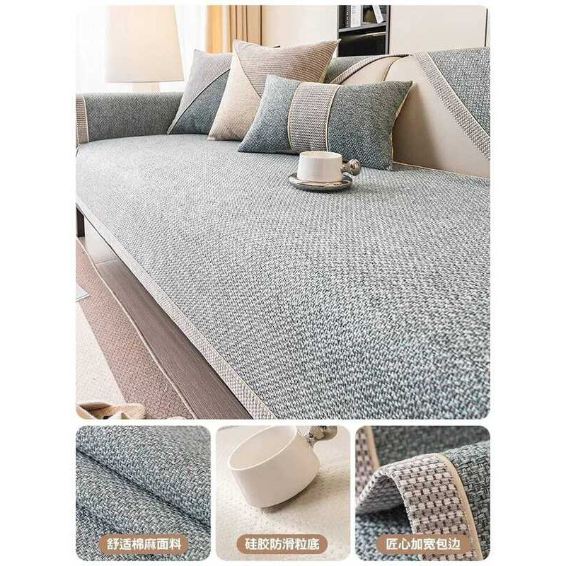 C Universal Four Seasons Chenille Sofa Cover Anti-Pet Scratching Couch Protector Mat Wrap Side Livi