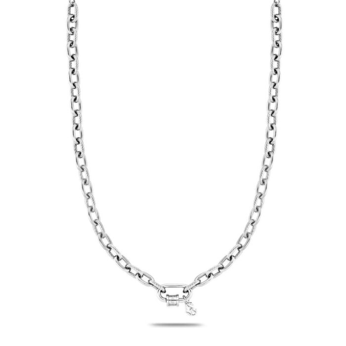 CHARRIOL สร้อยคอ 08-101-1139-29 Necklace - Steel - Forever Lock - Steel Cable - Length in 44 cm.