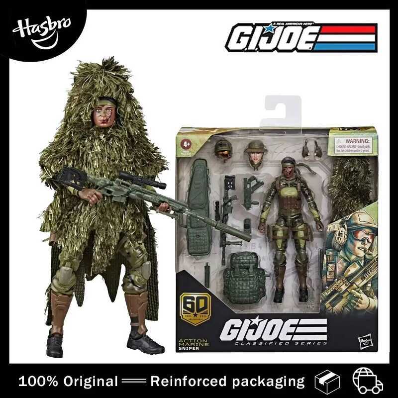 C Original Hasbro G.I. Joe Classified Series Anniversary Action Marine-Sniper Action Figure Model T