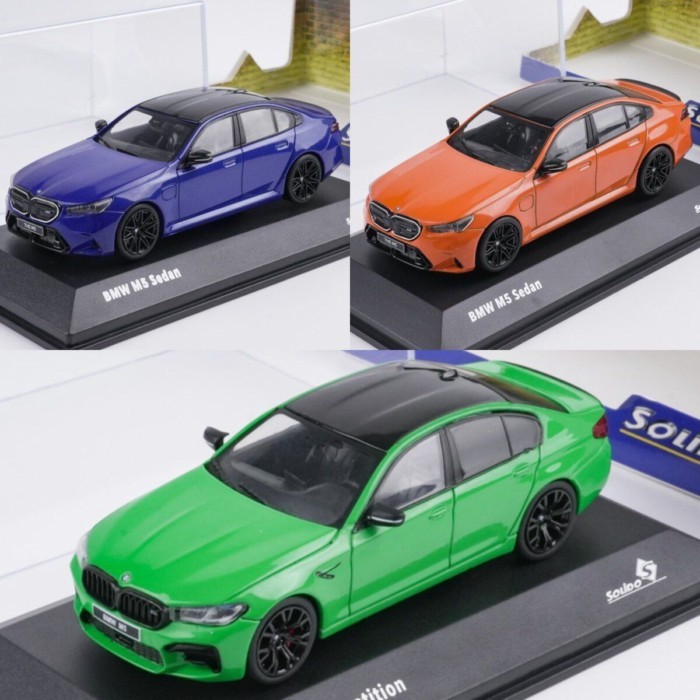 คลังสินค้าพร้อม SOLIDO 1: 43 BMW BMW G90 M5 SEDAN 5 Series เครื่องประดับโมเดลรถโลหะผสม