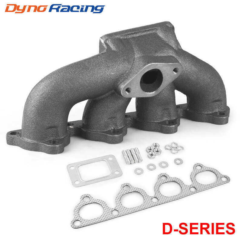 เหล็กหล่อ Turbo Manifold fit สําหรับ Honda Civic Crx Del Sol D15 D16 1.6L Sohc 38 มม.Wg T3/T4 Auto P