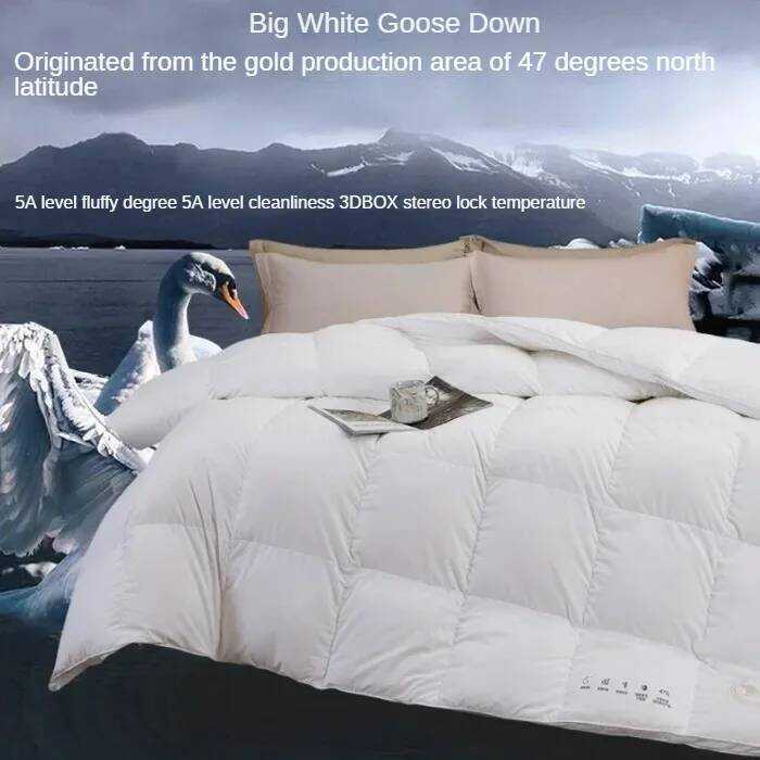C Cotton Thickened Duvet 5 White Goose Down Core Quilt Double Down Winter Quilt