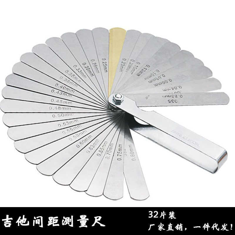 กีตาร์ Universal Spacing String Spacing วัดไม้บรรทัด Fingerboard ผลิตภัณฑ์ผ้าไหมเปียโน String หมอน G