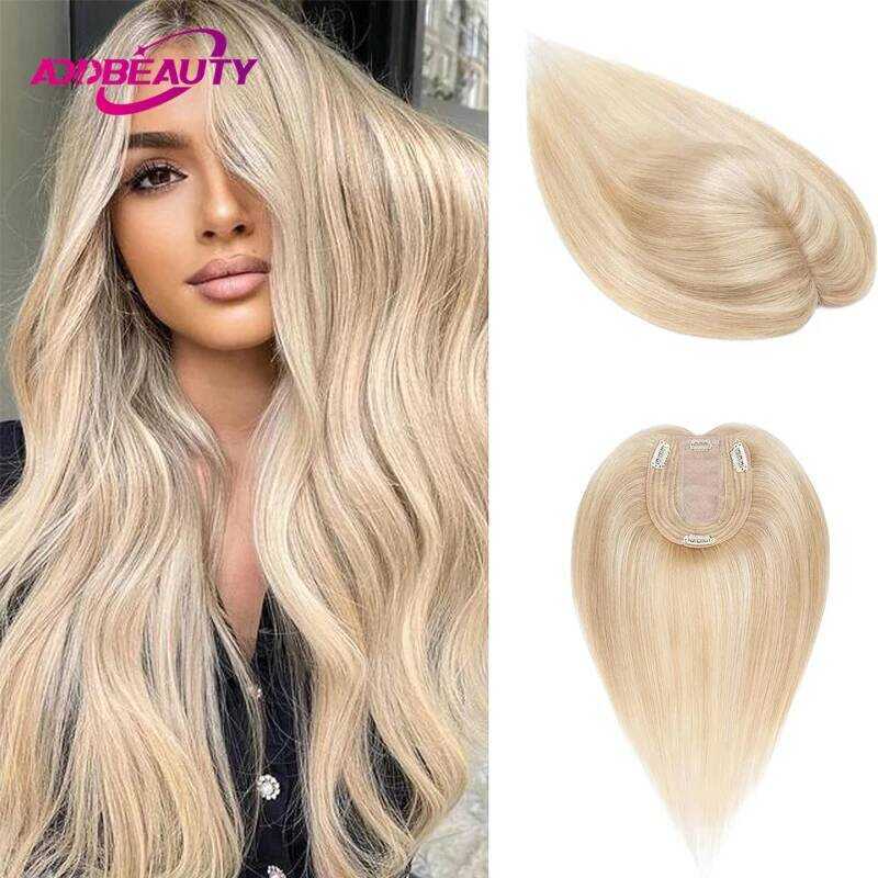 C Machine Toupee For Women Straight Indian Human Hair Wigs Silk Base Top Hairpiece Swiss Lace Hair