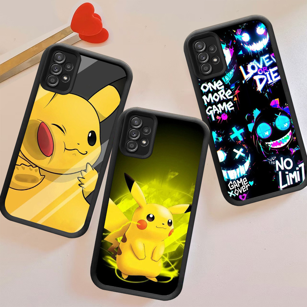 SAMSUNG SOFTCASEปลอกสําหรับSamsung A11 A04E A05S A05 A04s A12 A10S 5G FB-35 Pikachu Pokemon