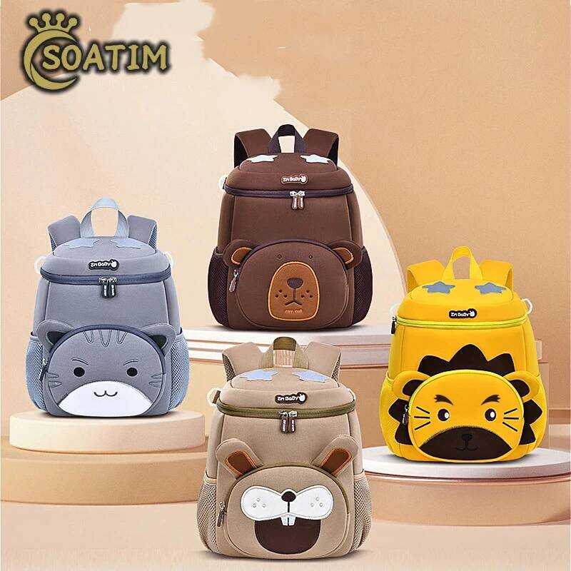 C New Kindergarten Schoolbag Male 1-3-6 Children Cartoon School Cute Girl Mini Backpack School S Ki
