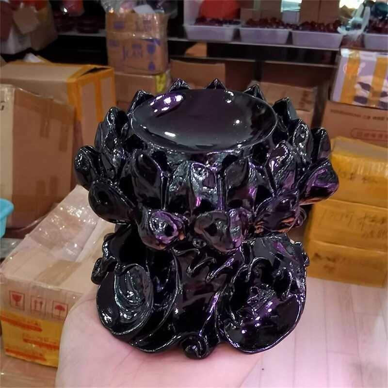 C Lotus Resin Crystal Ball Base Ornaments Crafts Magic Sphere Holder Beautifully Collectables Offic