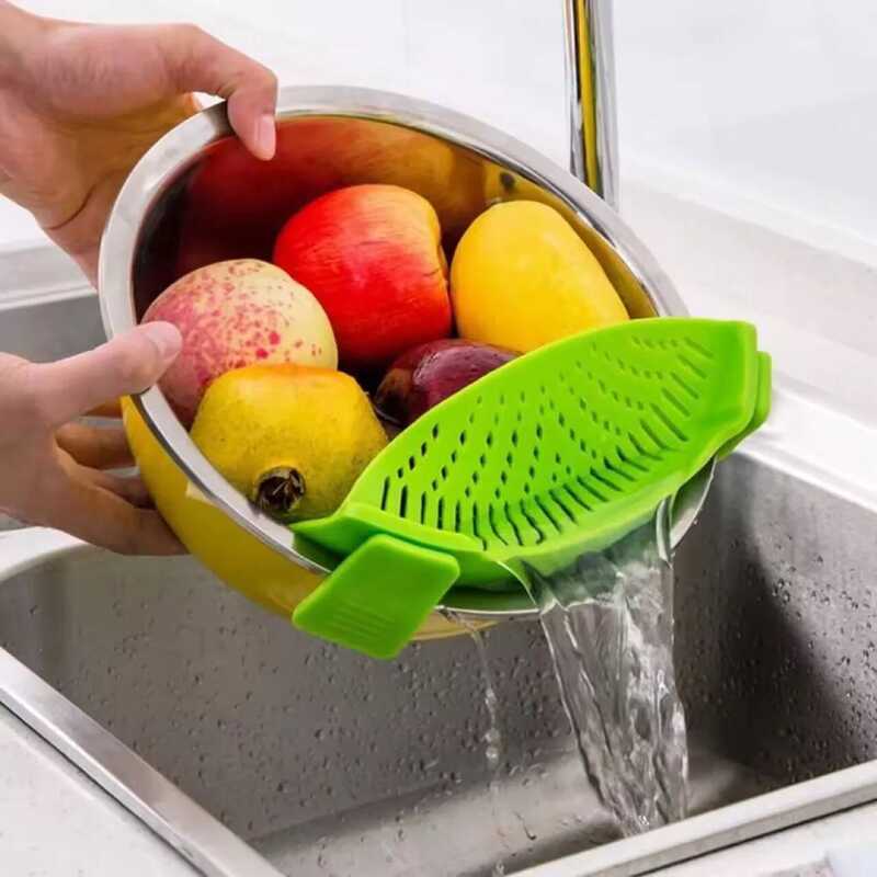 C S From USA 1Pc Adjustable Pot Strainer, Clip On Colander For Pots Pans Bowls, Kitchen Draining To