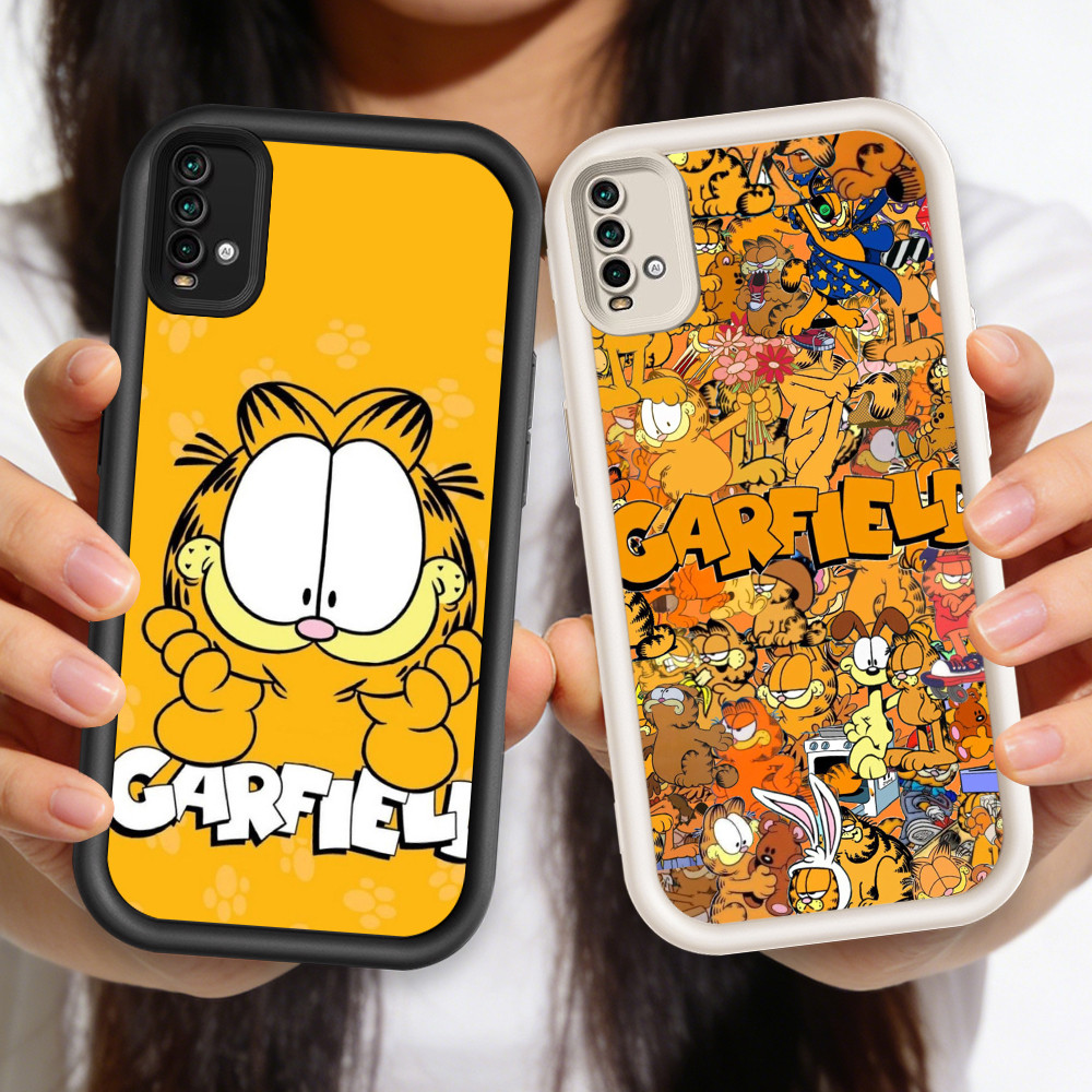 HP O-18 Garfield เคสโทรศัพท์ซิลิโคนสําหรับ Xiaomi POCO X7Pro M4 M5S Pro 5G